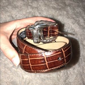 NWOT Brighton Leather Horse Head Belt